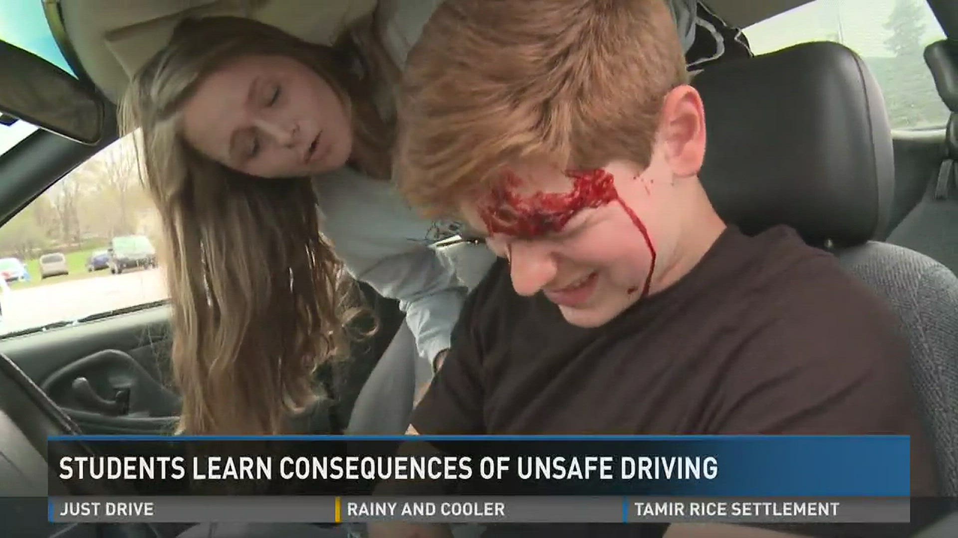Students in Northview got a look at the consequences of being unsafe behind the wheel.