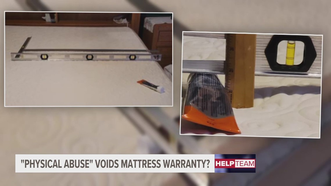 Mattress 'abuse' invalidates West MI woman's warranty