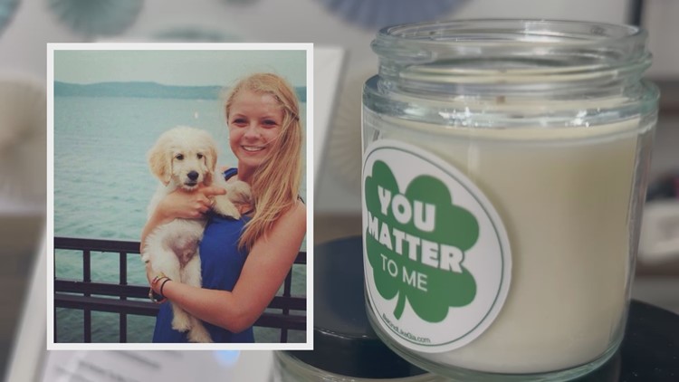 'Legacy of love': Holland shop creates special candle in honor of young woman, suicide awareness