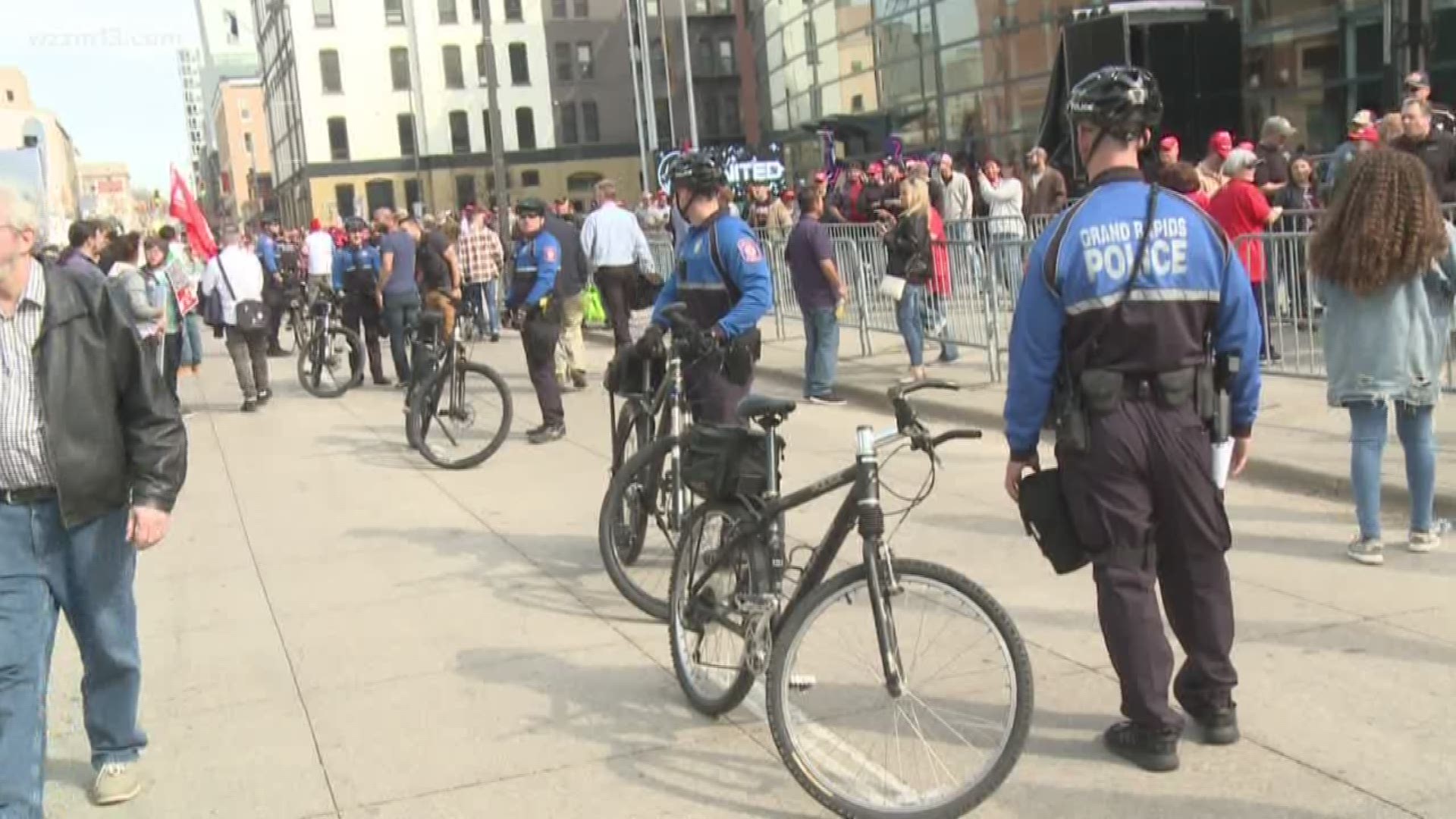 Grand Rapids Police said rally went smoothly