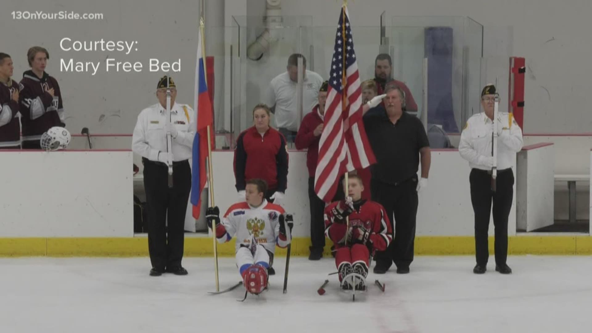 A sled hockey tournament was held in Grand Rapids.