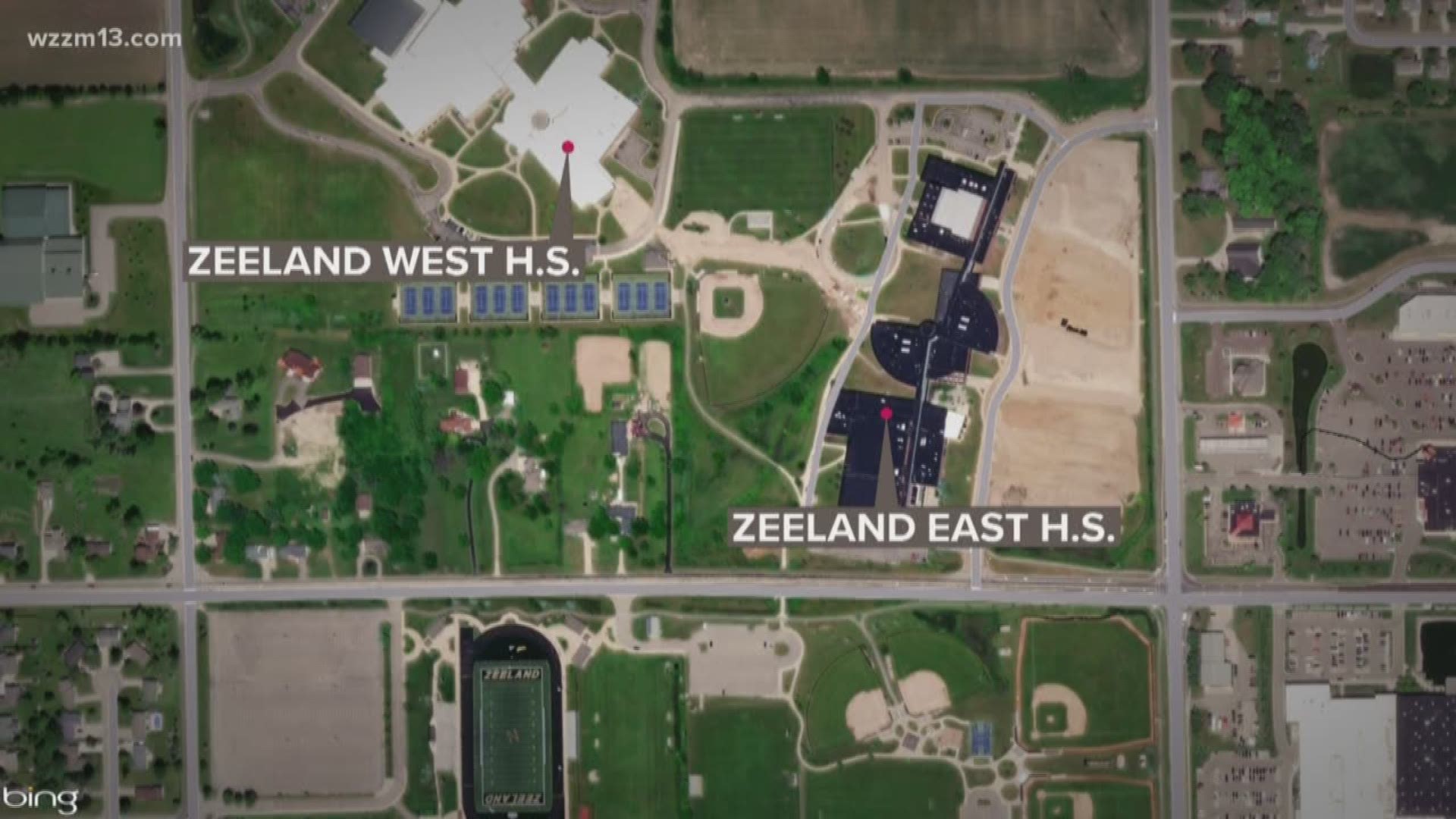According to Zeeland Public Schools, a former student in the area made threats on social media toward current Zeeland High School students.