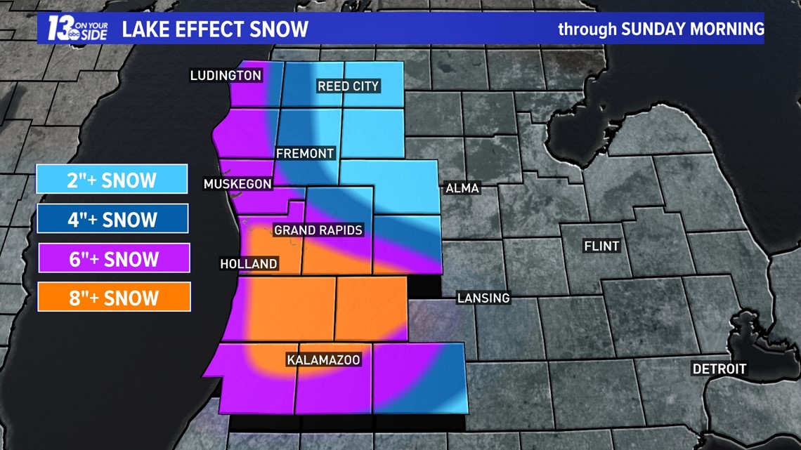 How Much Snow Did We Get? | More Lake-effect On The Way | Wzzm13.com