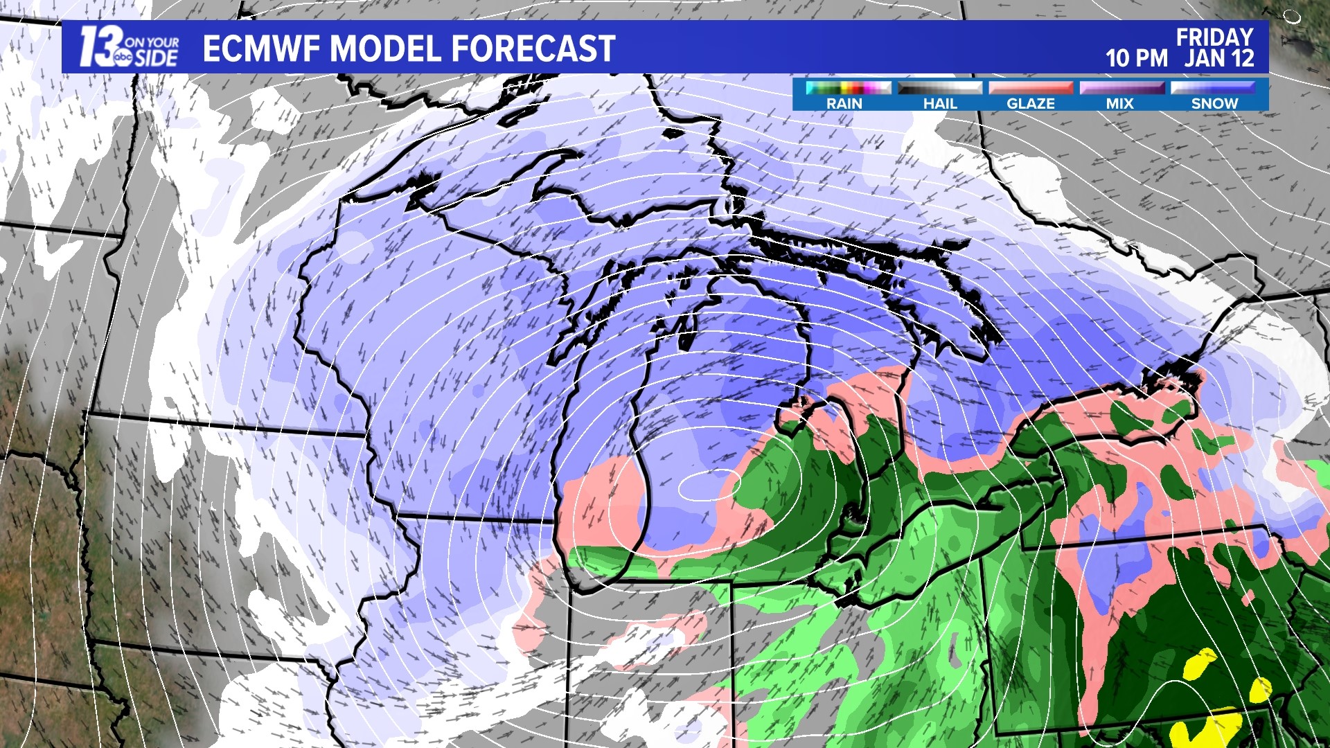 Euro Model Storm Track - January 11-21, 2024