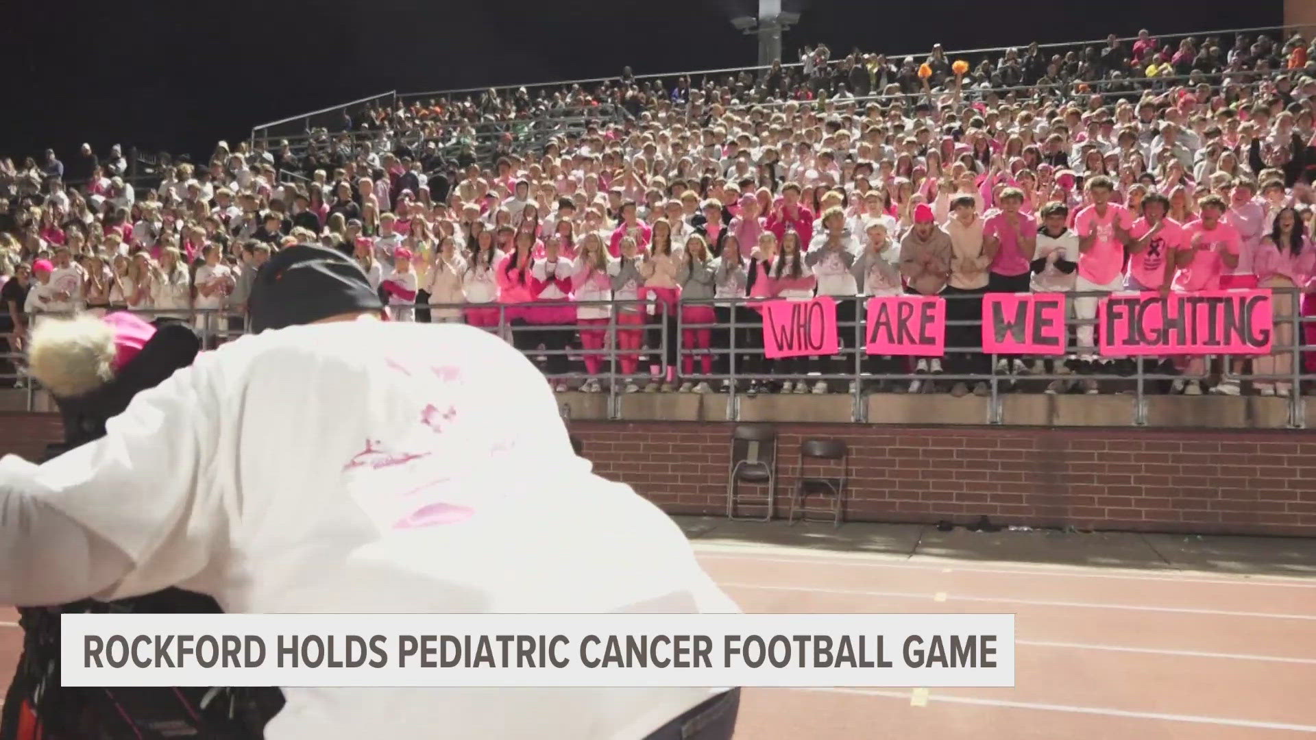 The Rockford football game brought attention to a special cause Friday night.