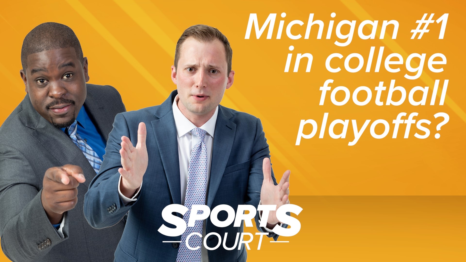 Jamal and Mark argue whether Michigan should be #1 in the country for this season's football playoff rankings.