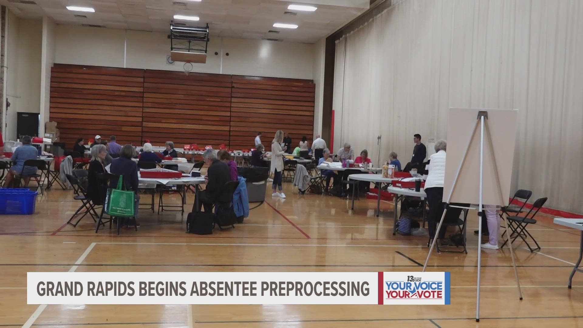 On Tuesday, election workers began pre-processing absentee ballots for this year’s election.