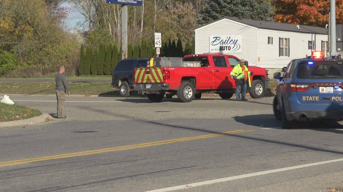 Motorcyclist dead after crash with pickup truck in Newaygo County