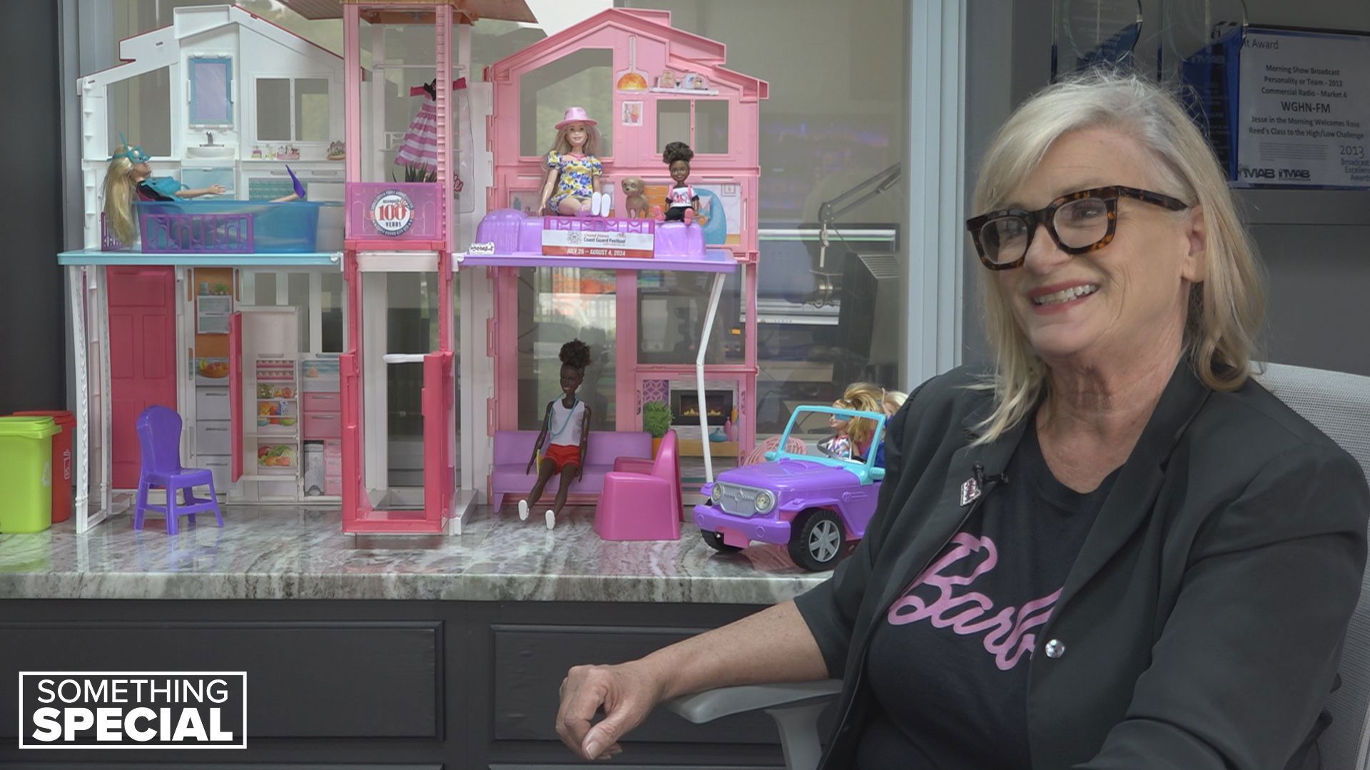 The Barbie doll has coined the saying, “You can be anything.” The host of a Grand Haven radio show took that to heart.