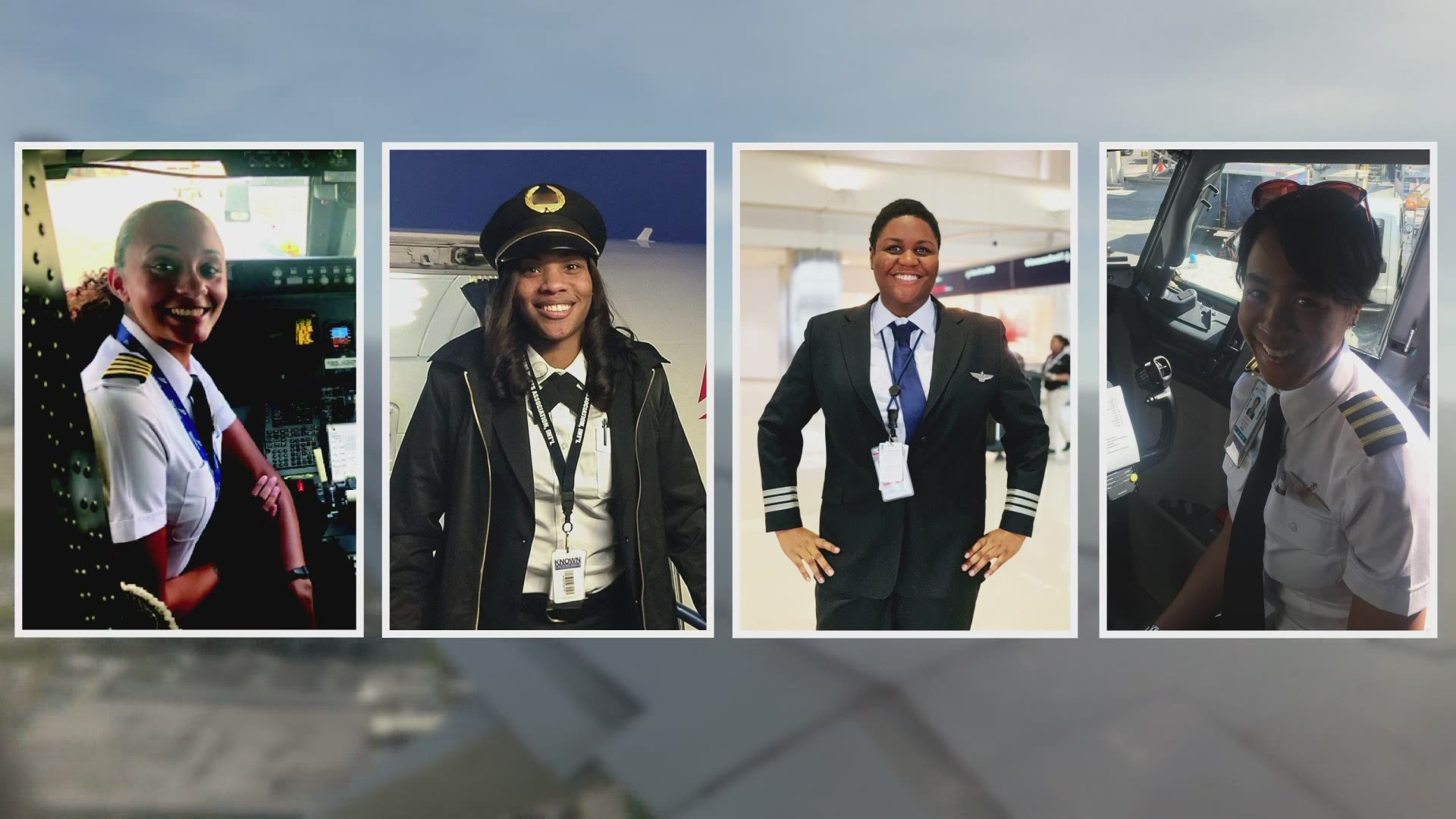 Black women represent less than 1/2 of 1% of commercial pilots in the U.S. Monique Grayson, Micah Clark, Alexis Brown and Brianna Jackson are changing the paradigm.
