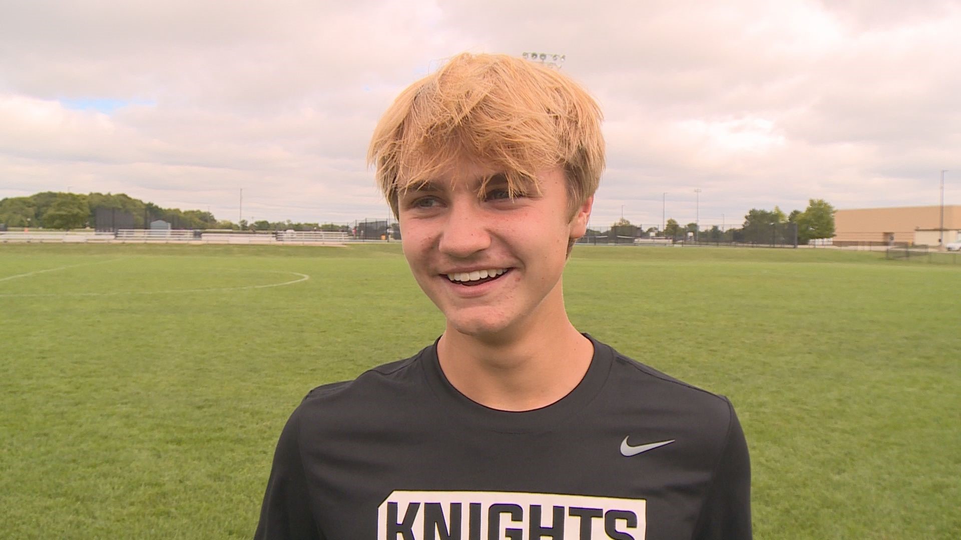 His leadership has already allowed him to be named captain of the Knights varsity soccer team. He also runs track.