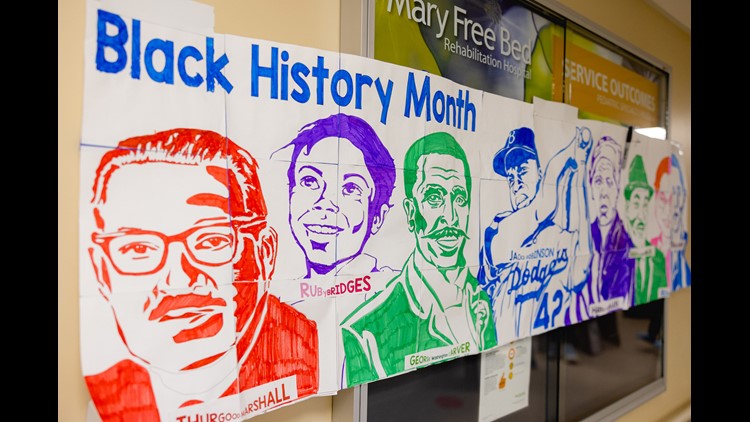 Kids at Mary Free Bed celebrate Black History Month
