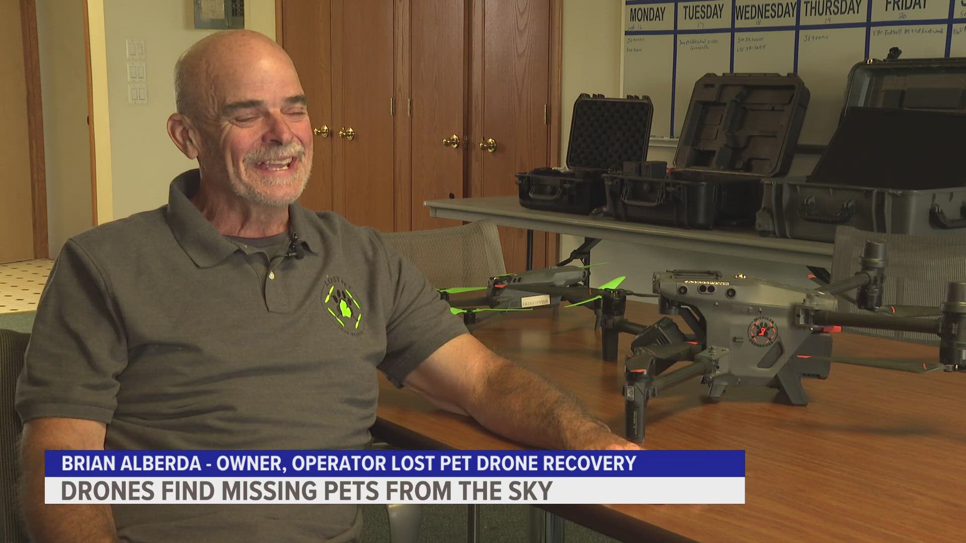 Losing a furry friend can be like losing a family member. One company is finding them with drones.