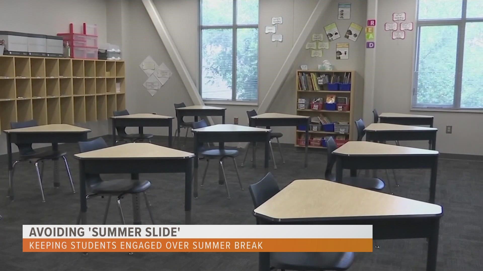 Educators are encouraging parents to keep their kids engaged academically during the summer months.