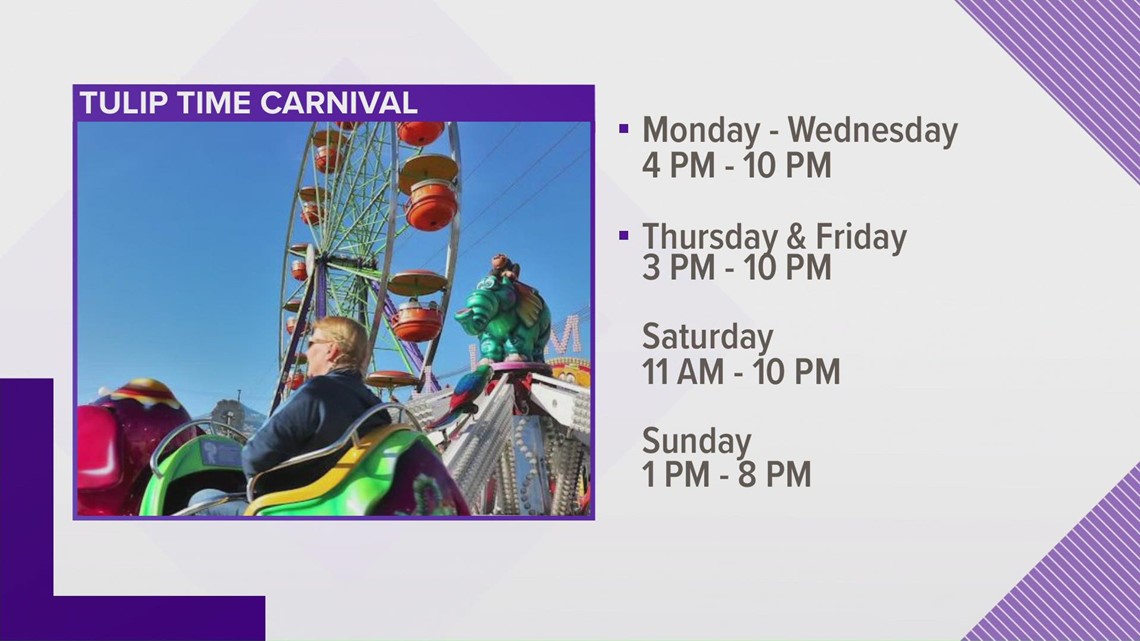 Tulip Time carnival continues this week