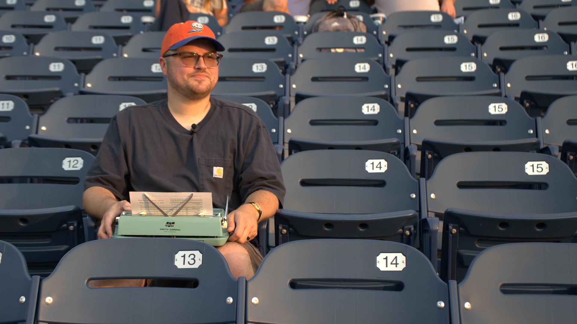 West Michigan man keeps score at Whitecaps games — on a typewriter
