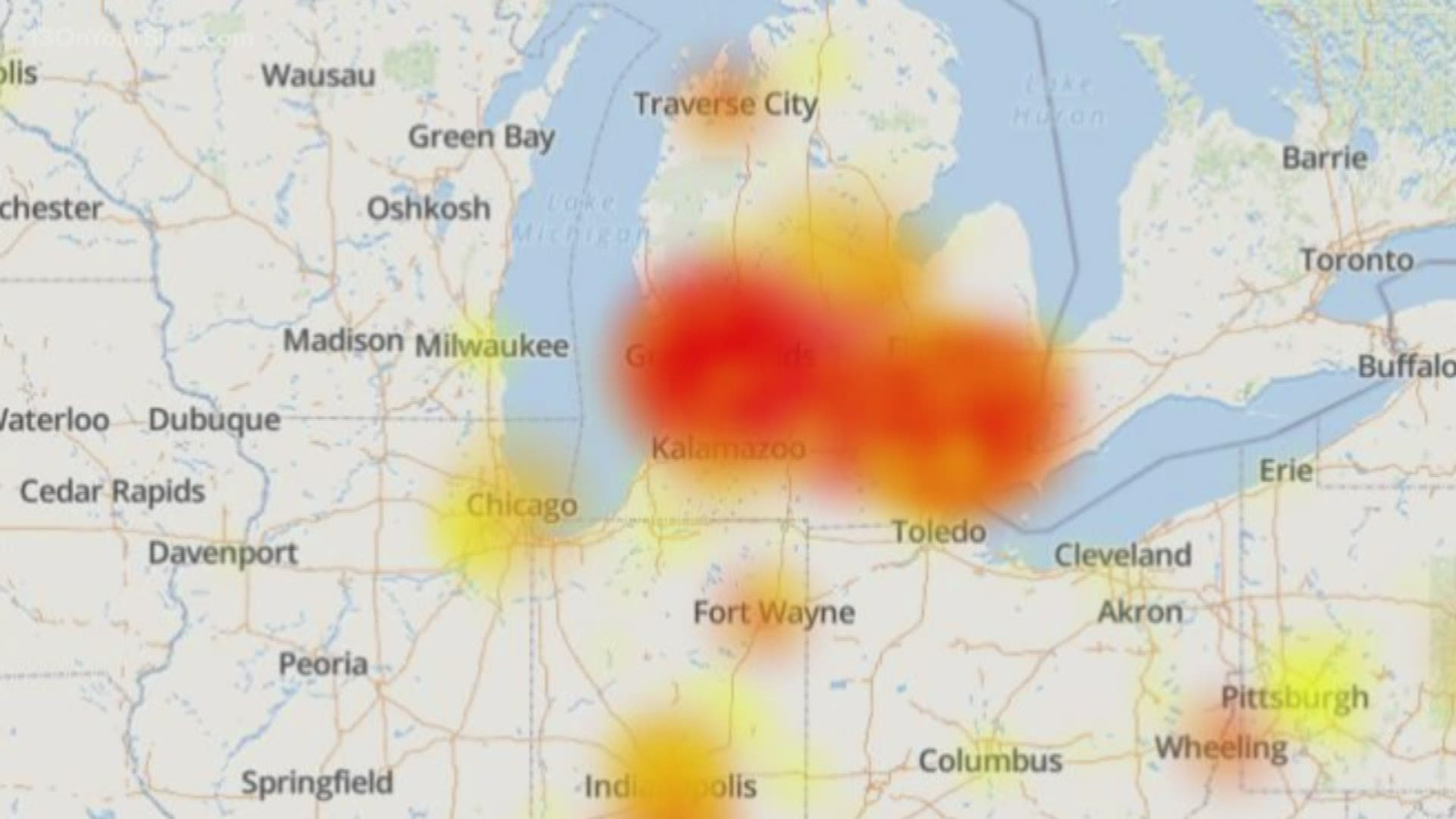 Verizon Wireless customers experiencing outages, including Grand Rapids