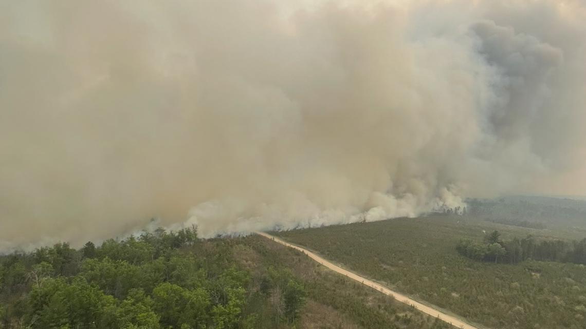 DNR Source of 3,000acre fire in Grayling Twp. was a campfire