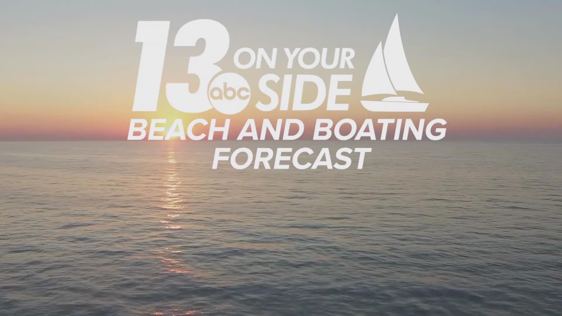 Check out the latest beach and boating forecast before heading out to Lake Michigan!