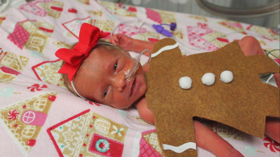 NICU babies dress in holiday outfits, meet Santa | wzzm13.com NICU babies dress in holiday outfits, meet Santa | wzzm13.com