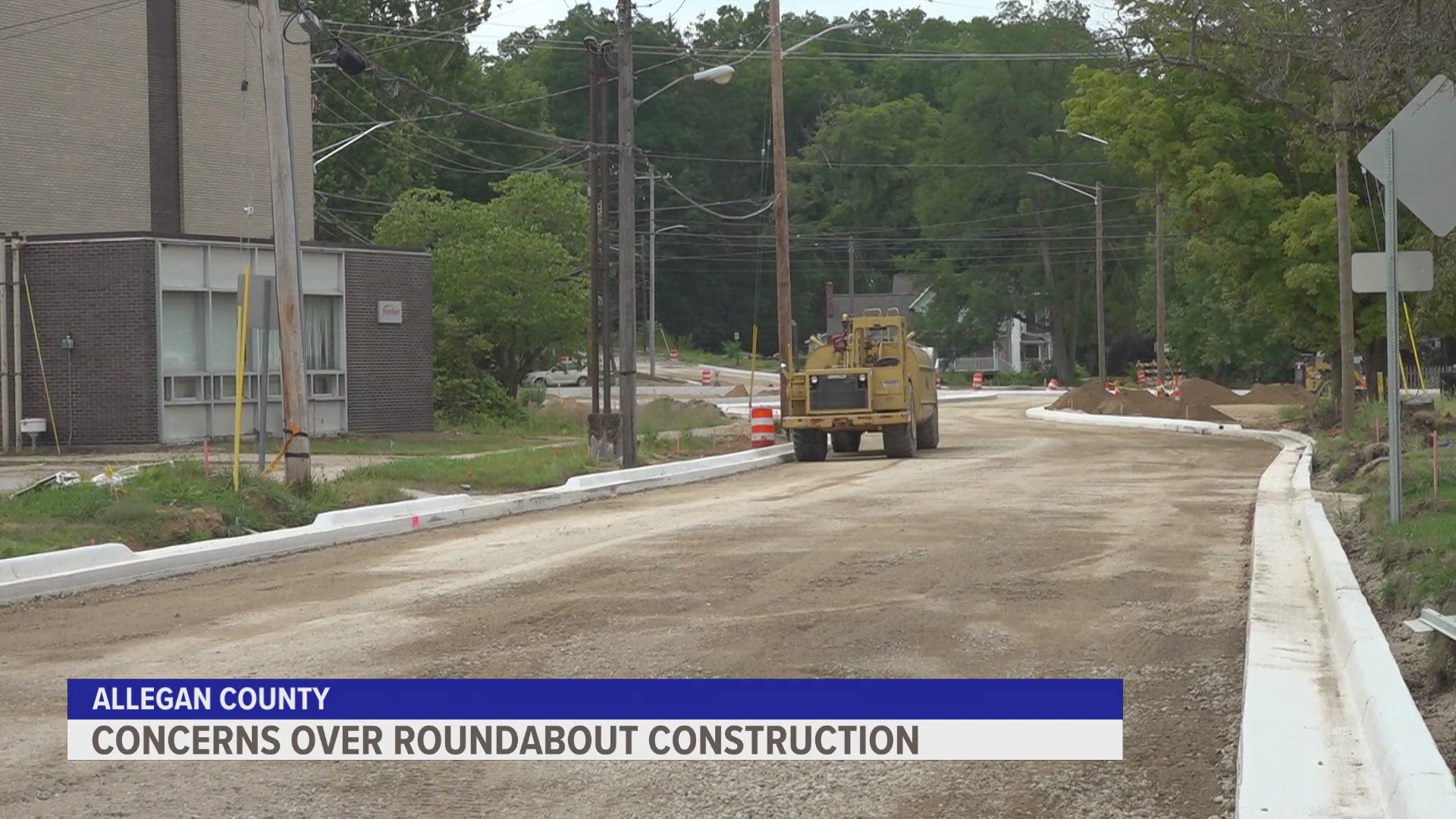 A downtown Allegan floral and gift shop may close its doors after roundabout construction sends drivers on a detour.