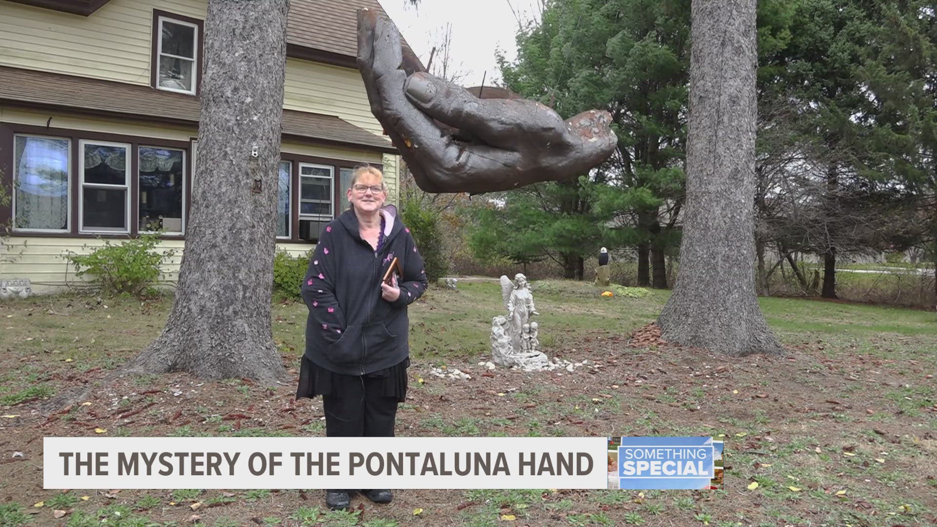 Locals have wondered about the story behind that mysterious hanging hand for decades. We've finally found out.