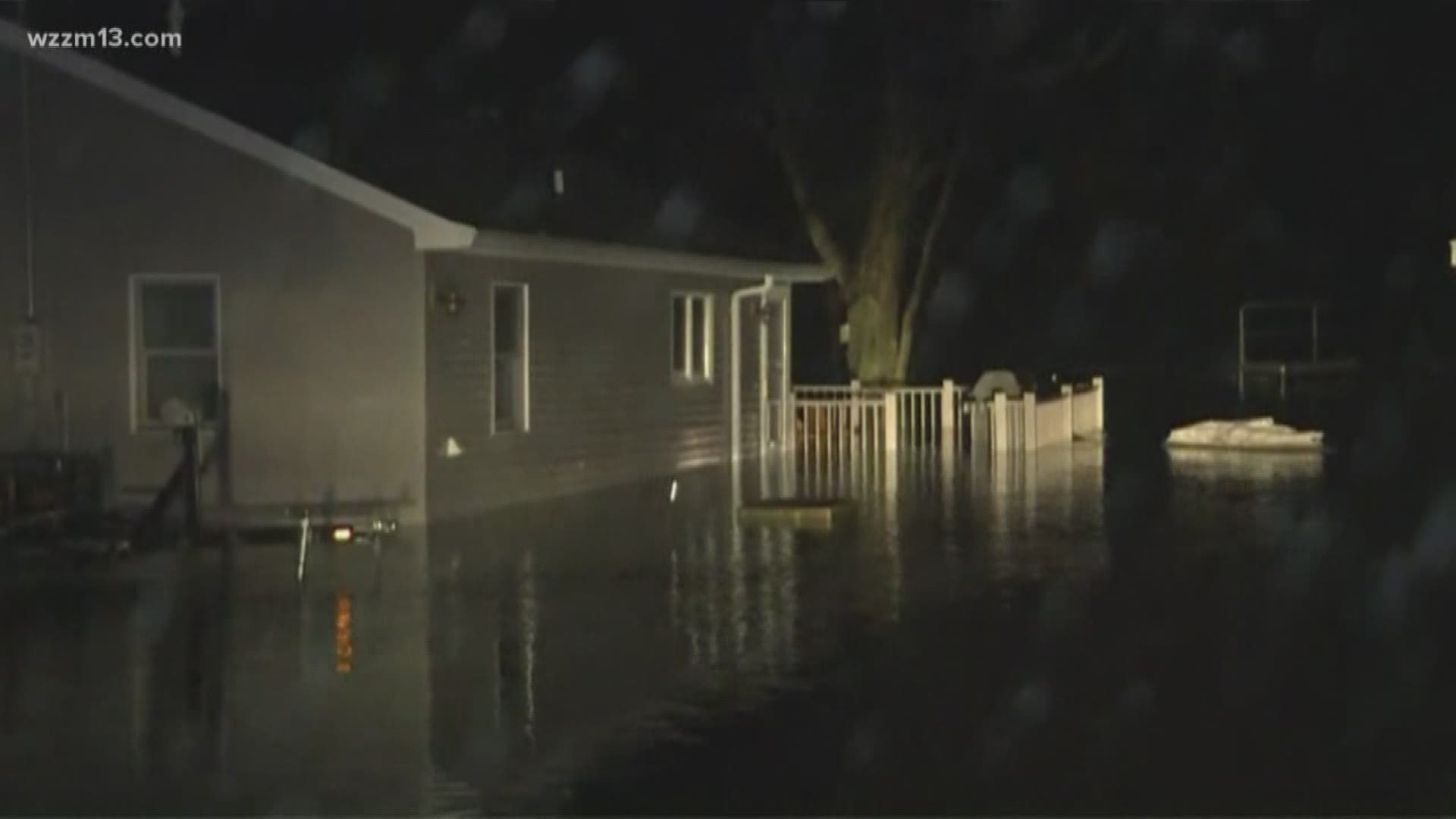 Martin Lake homes flooded following Thursday's storms.