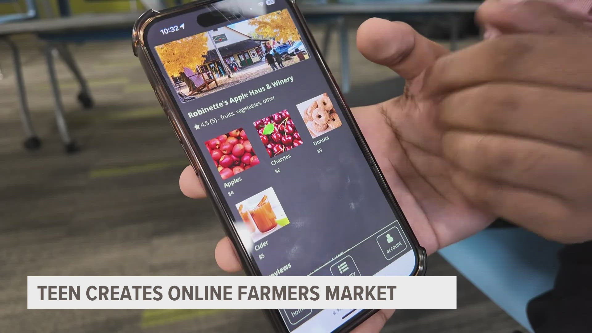 Krishna Mano, a junior at City High School, received congressional recognition for "Krishi," an app he created to be an online delivery service for local farmers.