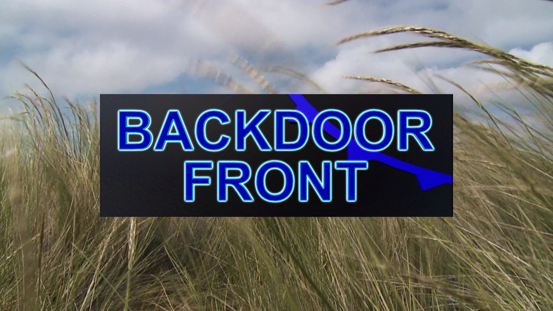 A "backdoor" cold front arrives from an "untypical" direction".