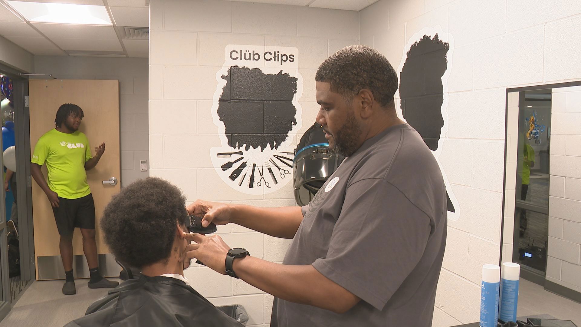 This is the first barbershop of its kind to operate inside a Boys and Girls Club, officials said Wednesday.