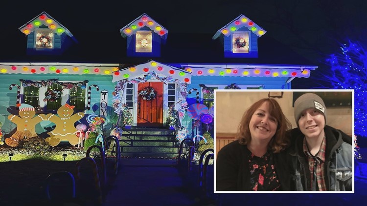 Life-sized gingerbread house returns to Spring Lake in remembrance of late son