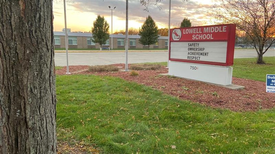 Lowell Middle School to close for one day due to fire Tuesday afternoon