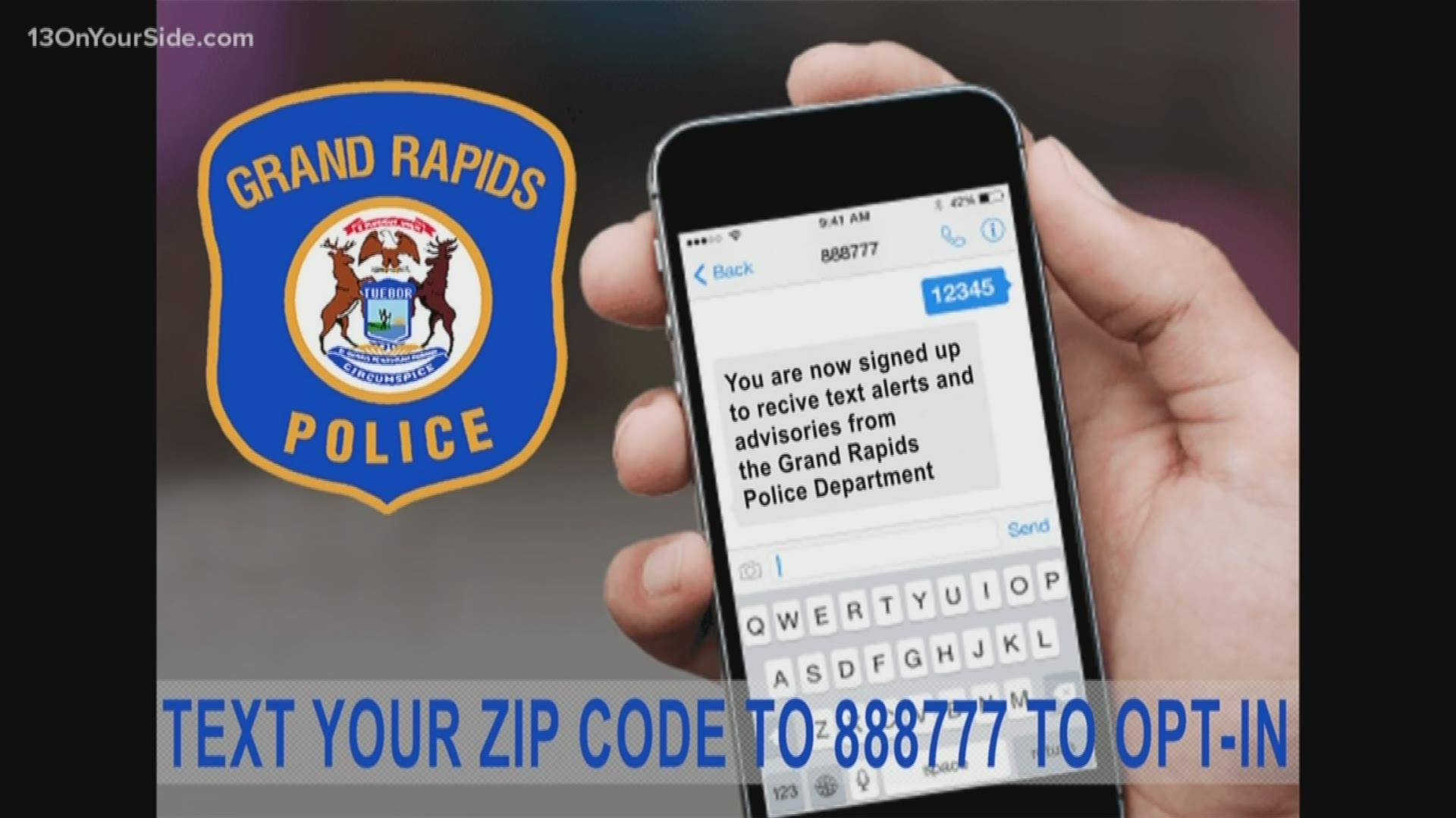 The Grand Rapids Police Department has launched a new community notification system that will alert area residents in real-time of emergency situations.