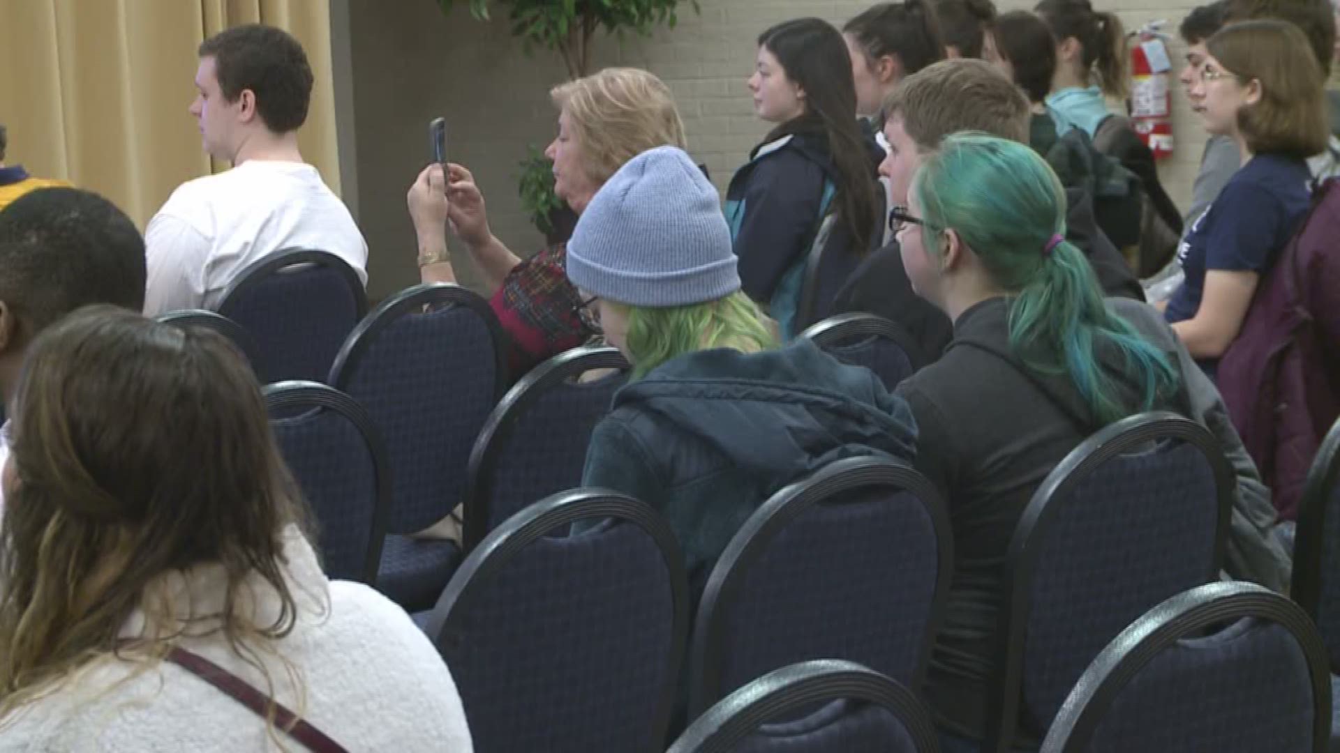 A town hall at Grand Valley State University focused on Sexual Assault Awareness month.