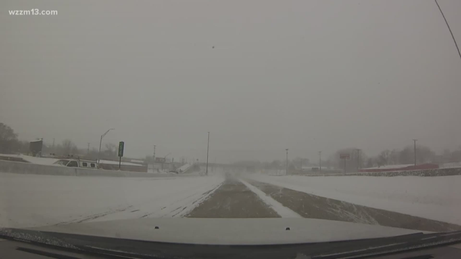 Kylie Ambu shares a live look of the roads in West Michigan.