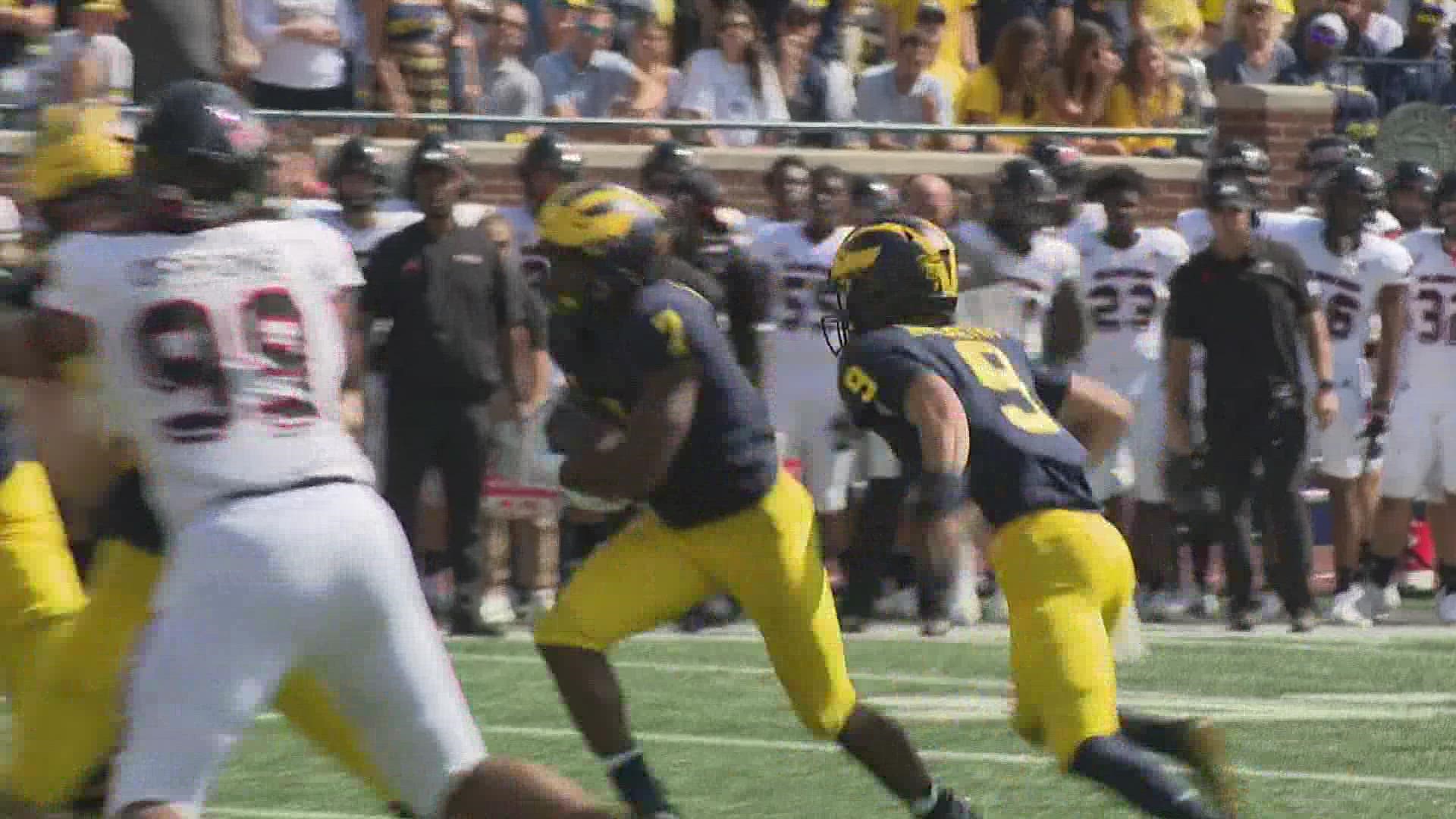 University of Michigan is also starting out their season at 3 and 0.