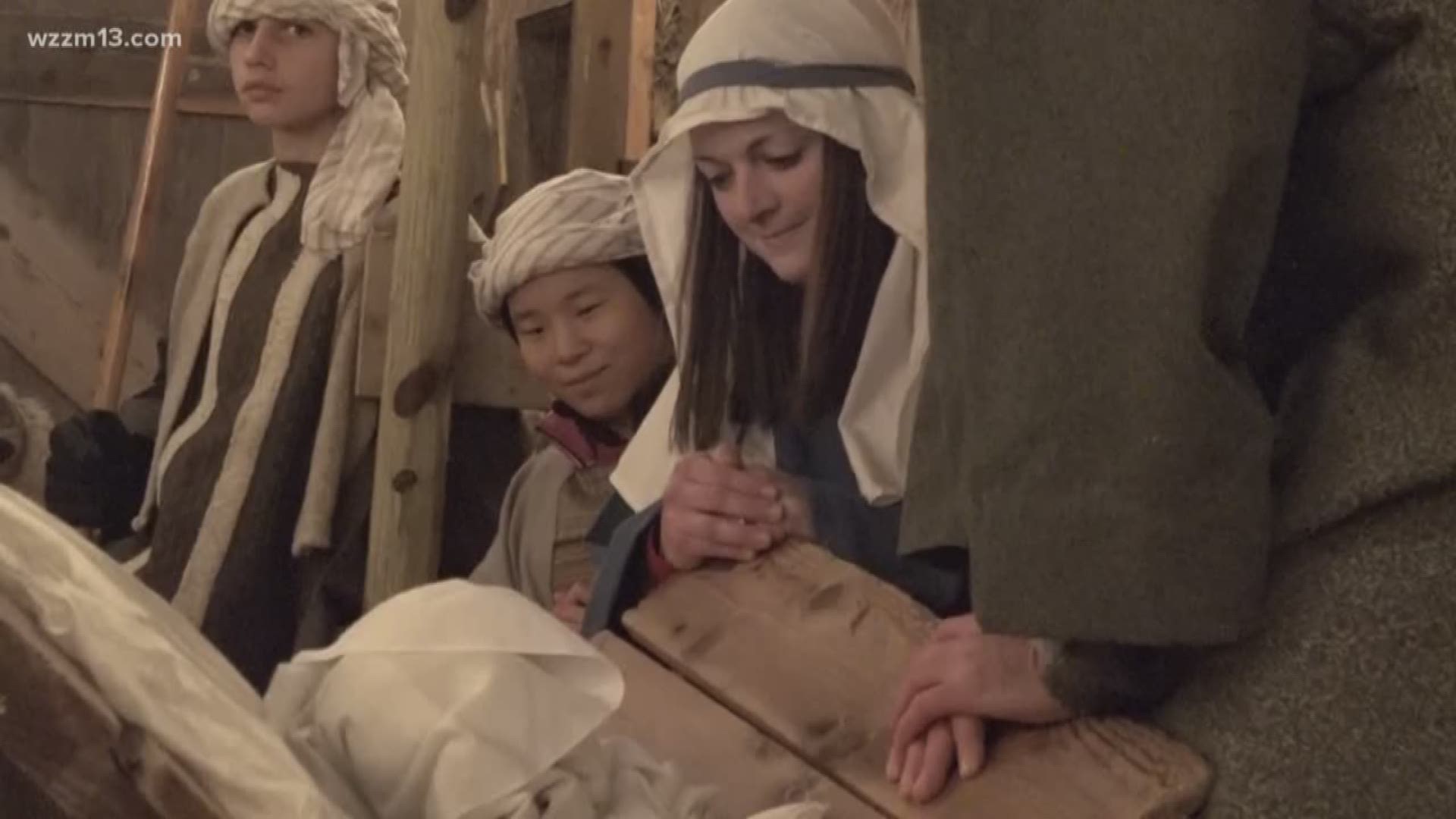 Critter Barn in Zeeland has a live nativity scene