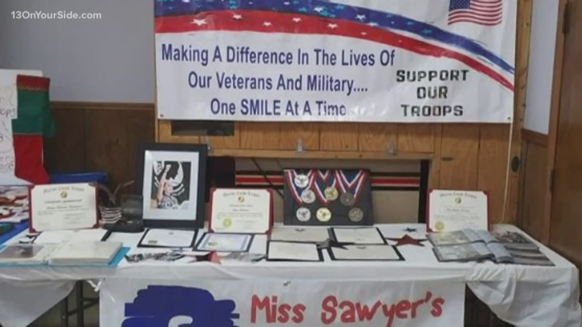 Sawyer Hendrickson, 10, raises money to send care packages to troops all over the world.