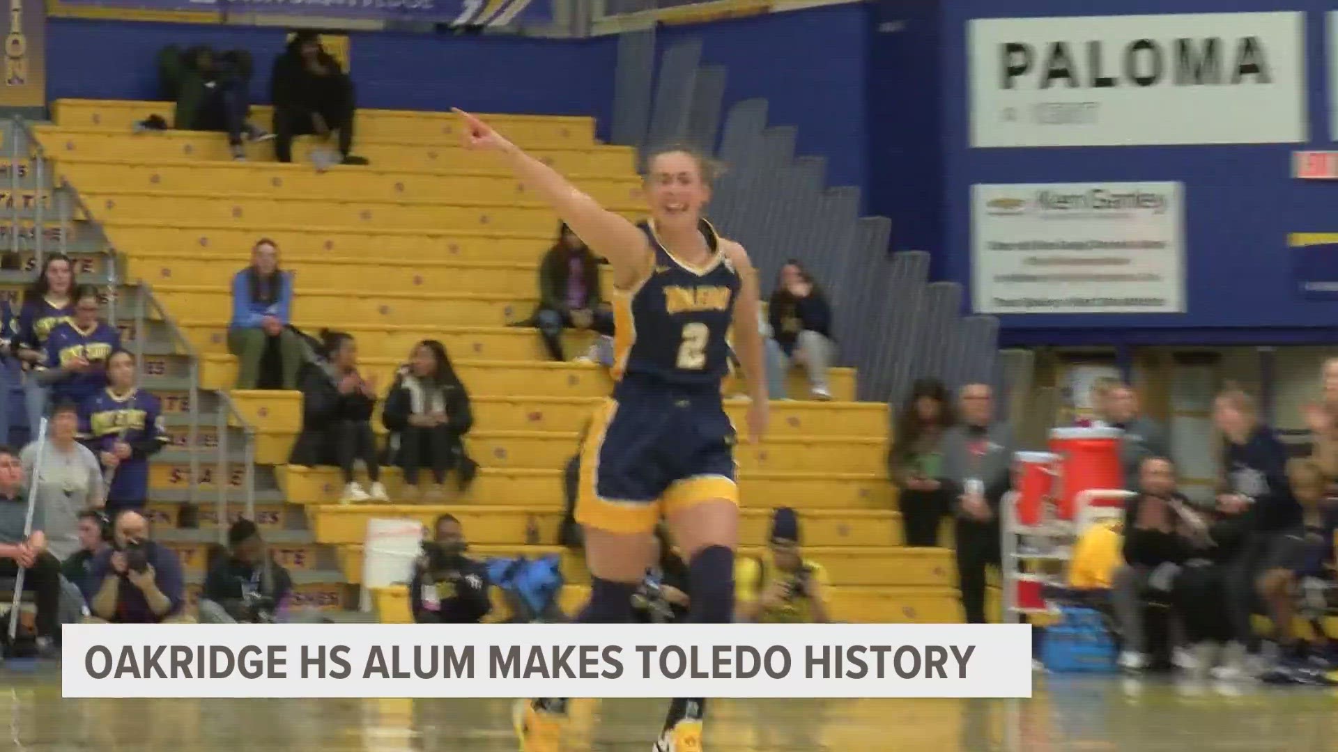 She becomes the first player in Toledo women's basketball history to record two games scoring 40 points or more.