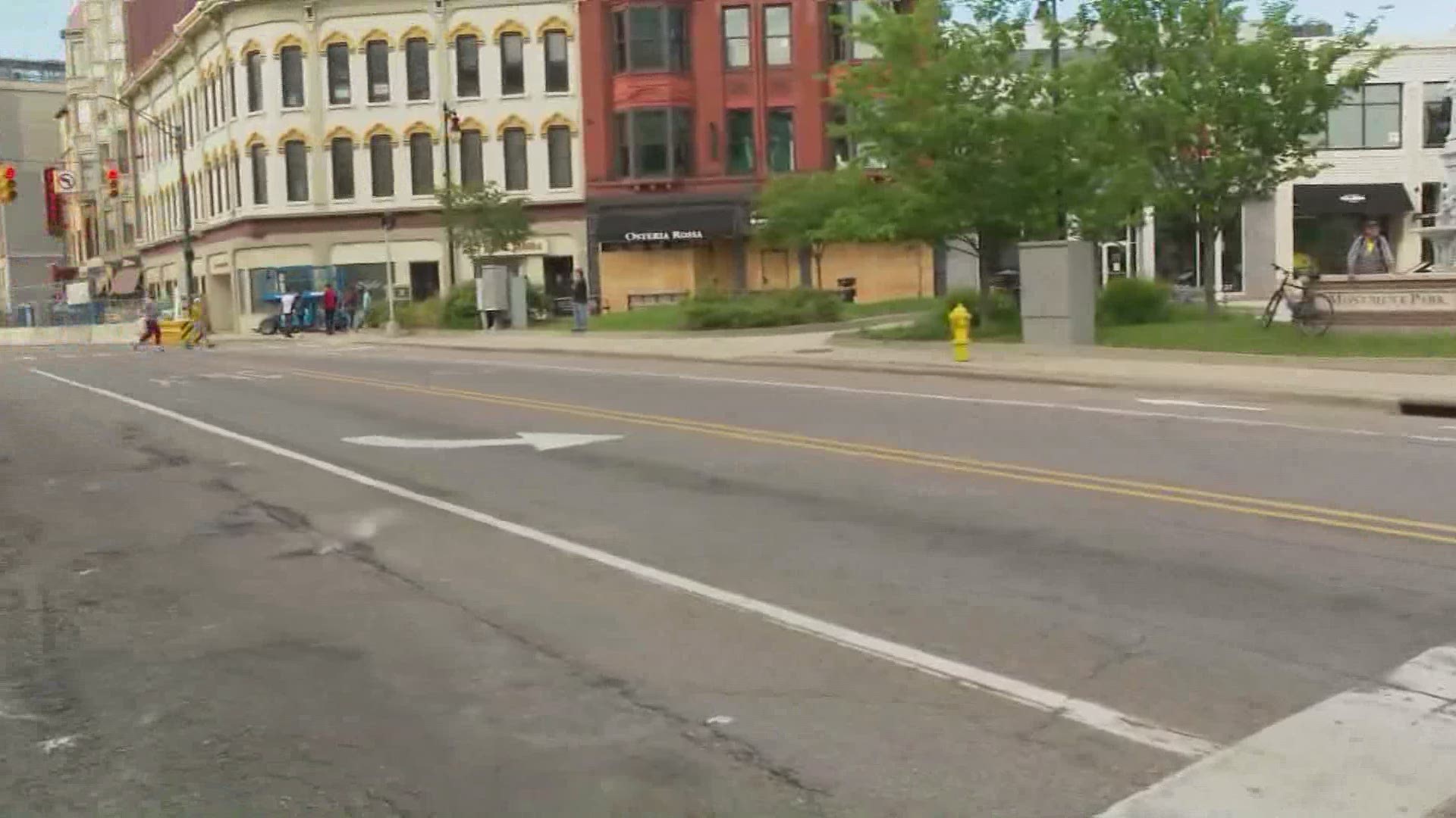 At 7:00 p.m. Sunday a curfew went into effect in Grand Rapids.