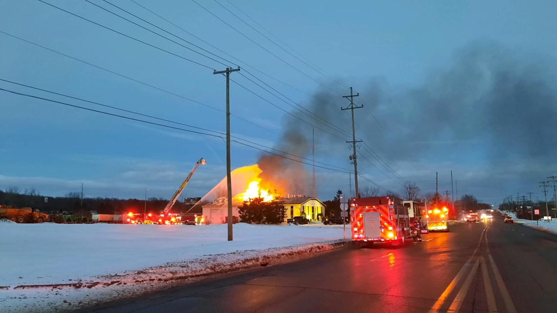 3 Mile Rd. reopens after Walker business fire - Vimarsana News