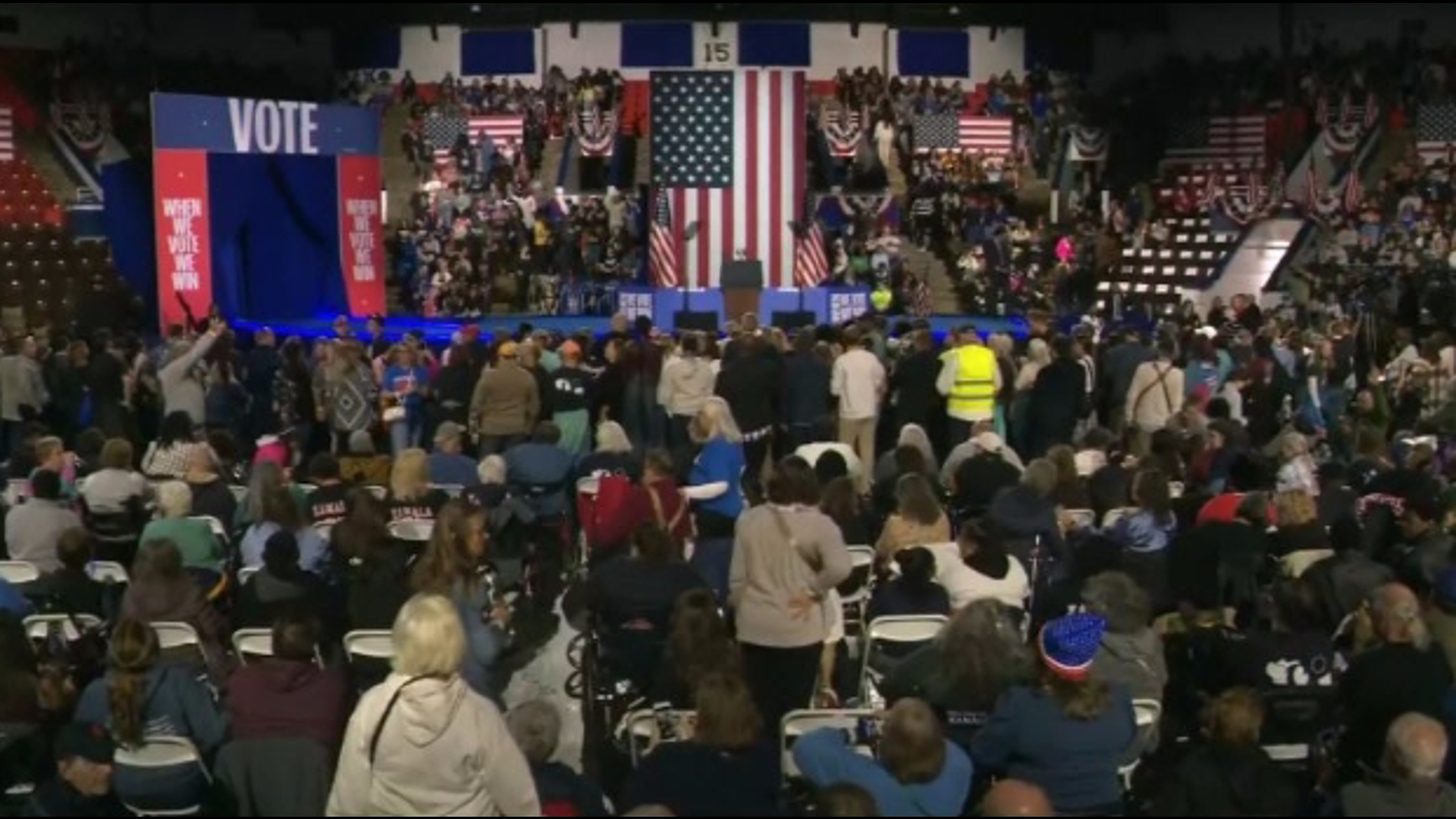 WATCH LIVE VP Harris, Michelle Obama to speak at campaign rally in