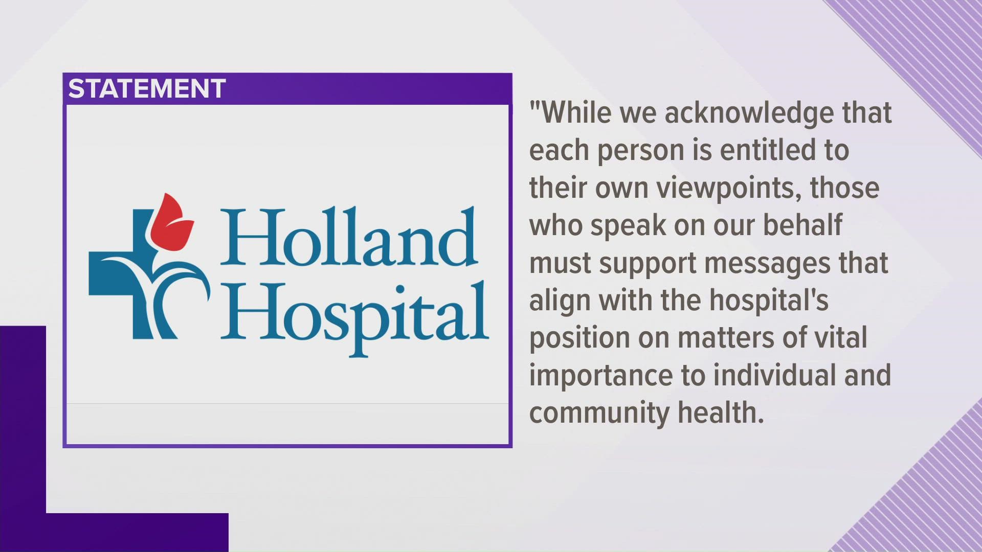 The announcement comes after Cousins, a former Holland resident and Michigan State student, has refused to get vaccinated.