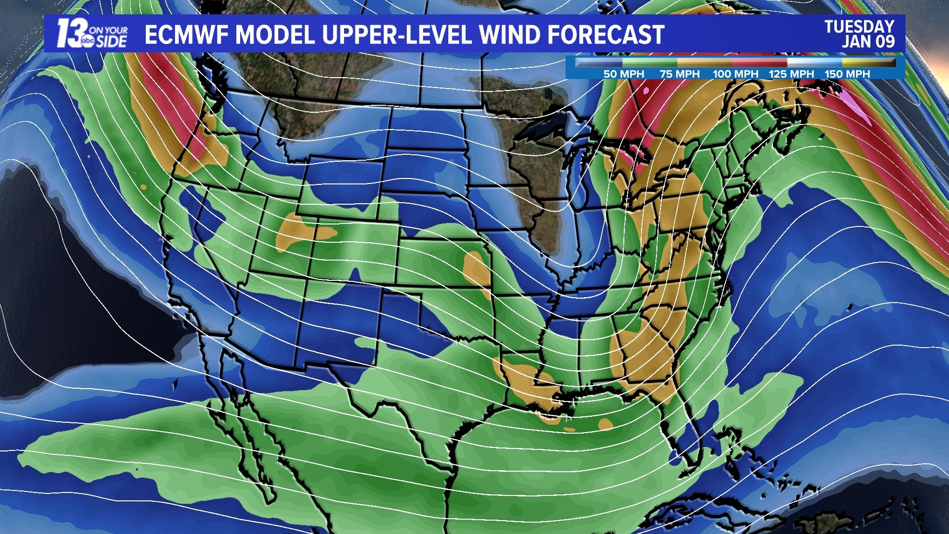 Upper-Level Wind Forecast