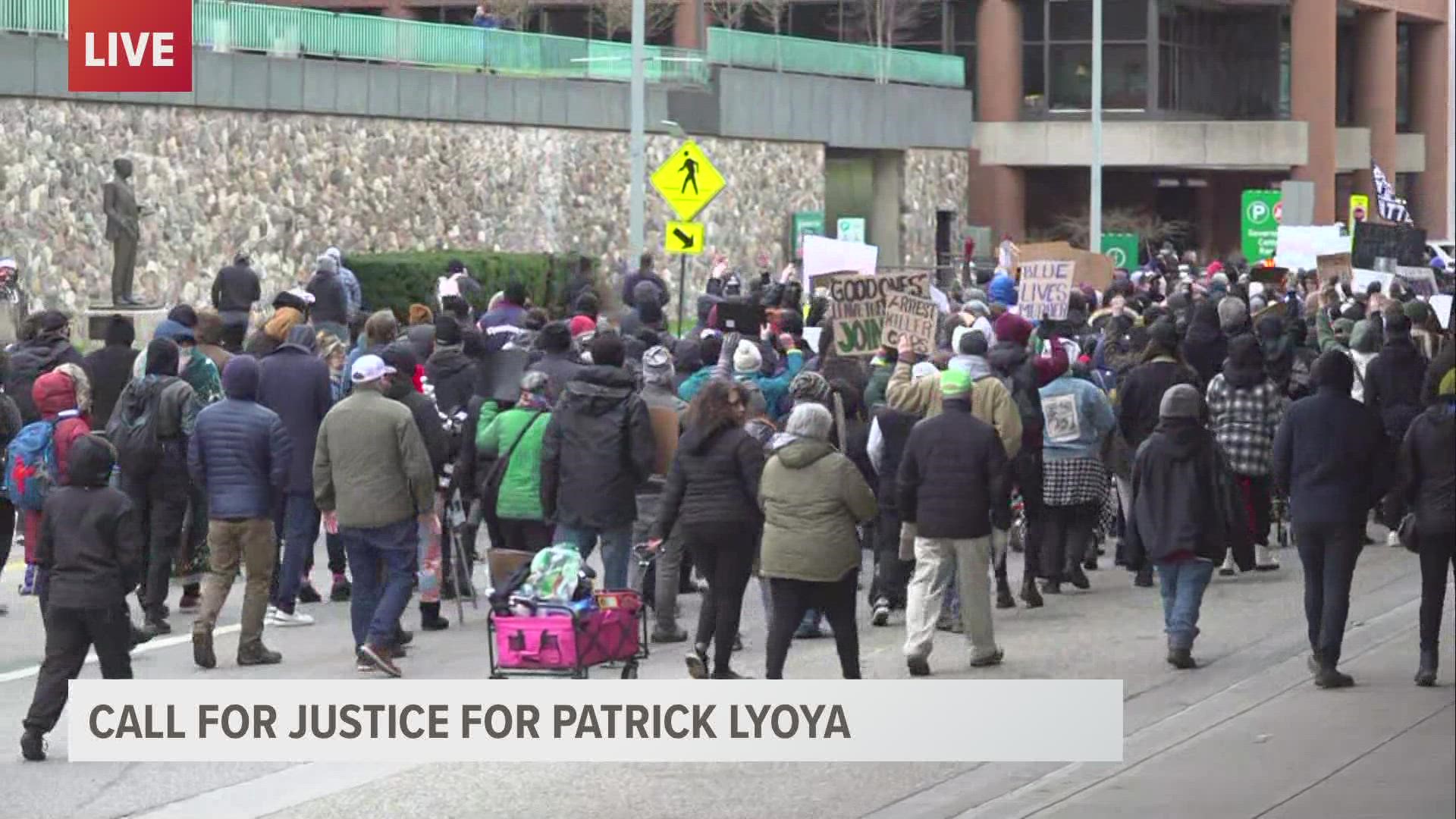 Four days after the Grand Rapids Police Department released videos showing the death of Patrick Lyoya, a rally is taking place in Grand Rapids calling for justice.