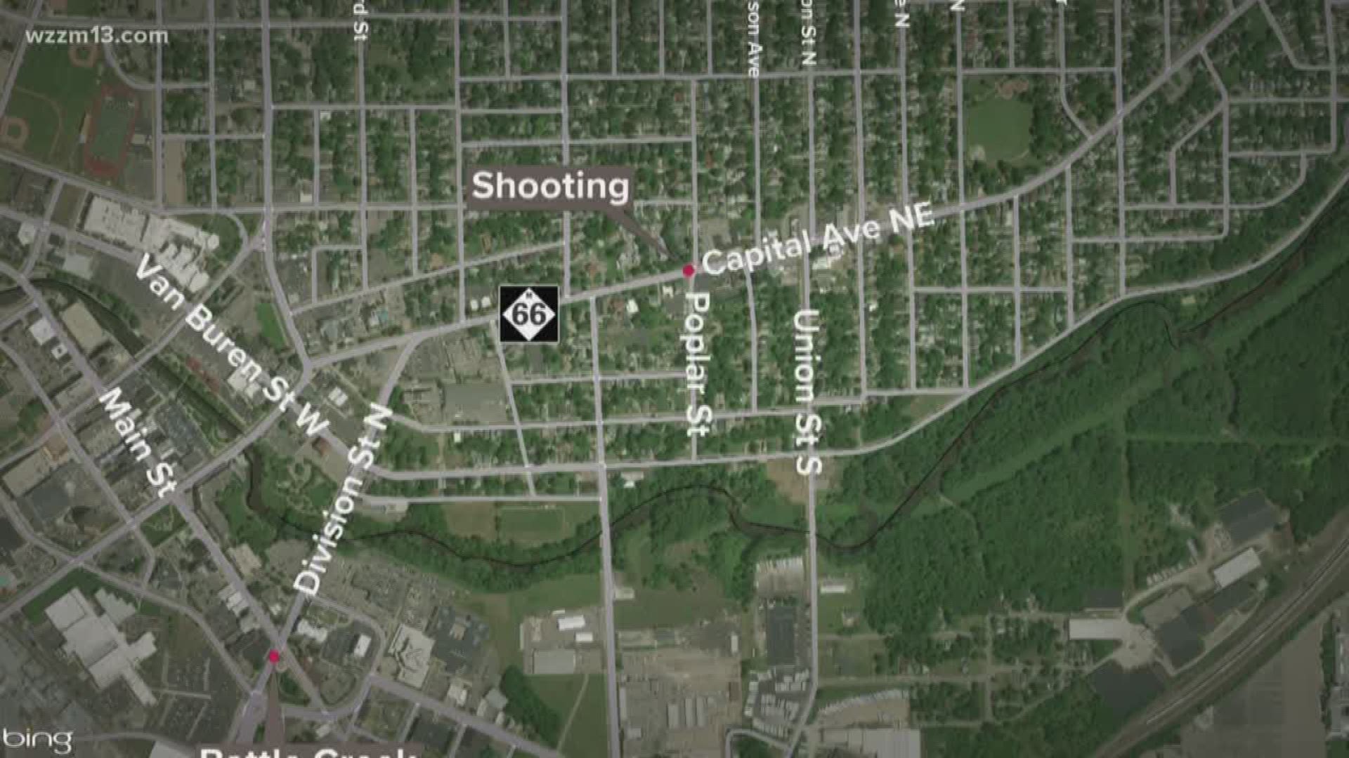 Police are searching for a gunman in Battle Creek who killed a man at random.