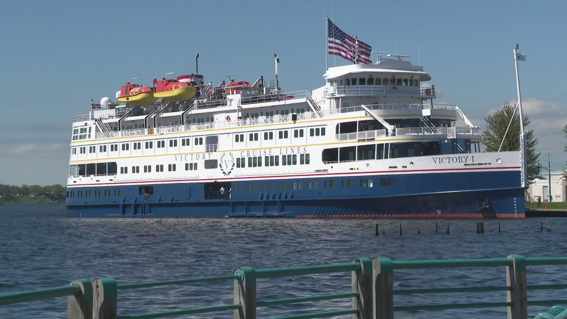2020 was scheduled to be a record year for cruise ships stops at the Heritage Landing dock in Muskegon with four-ships making 35-stops.