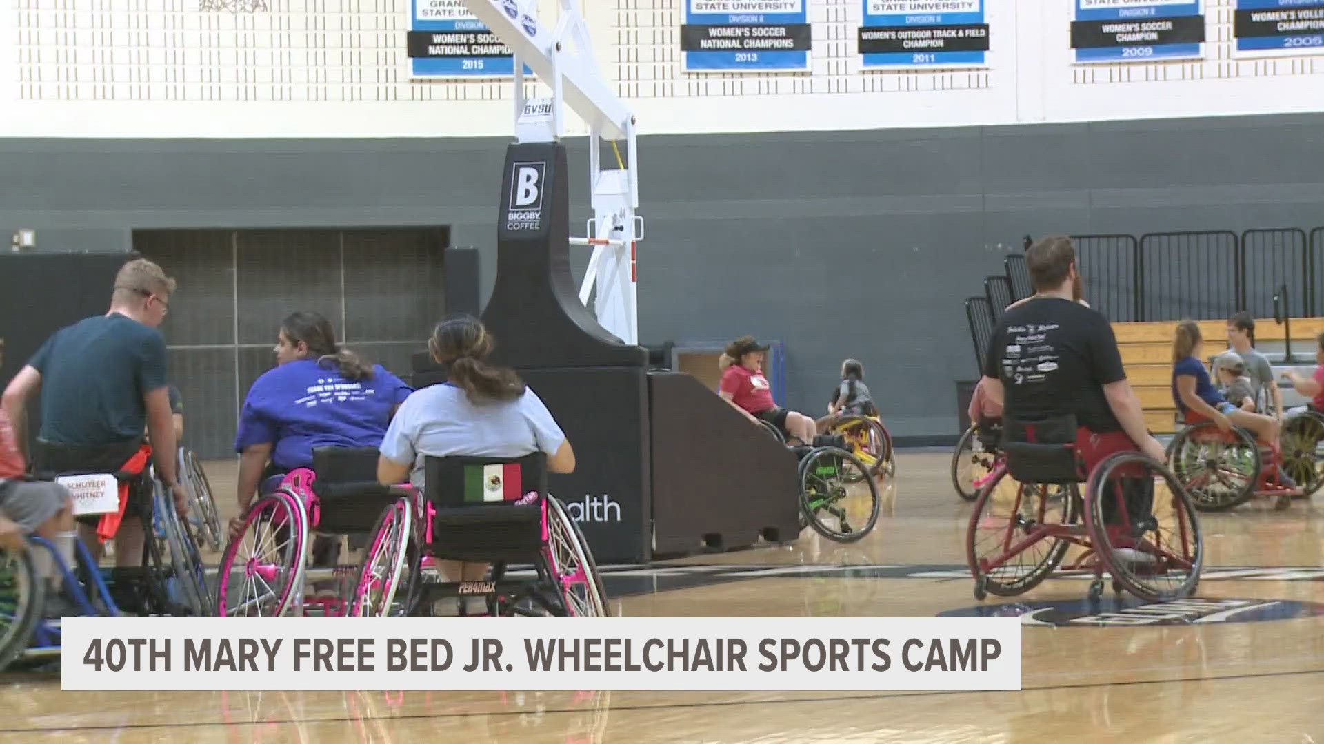 The camp features participants ages seven to 18 taking part in a variety of wheelchair and adaptive sports.