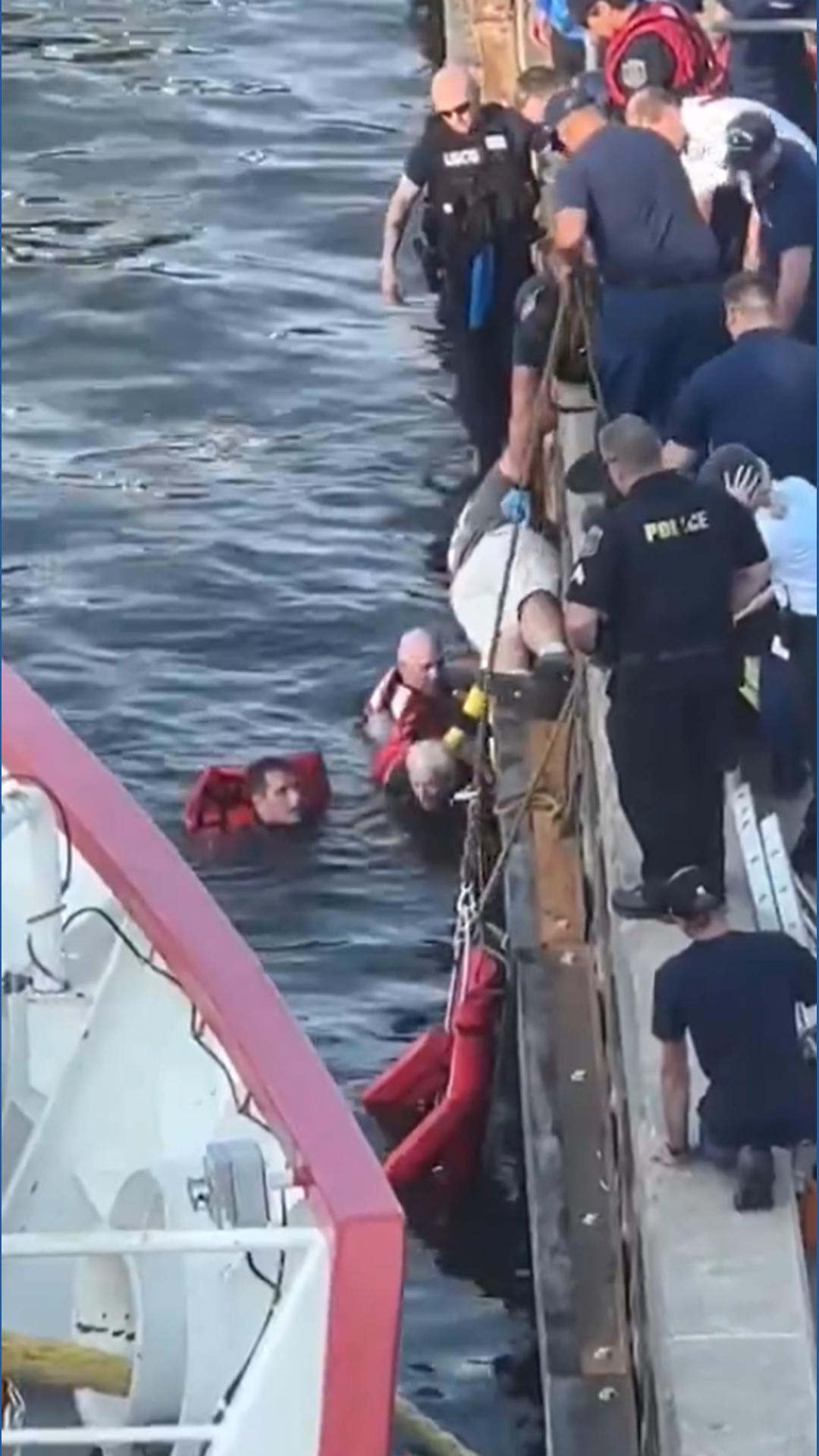 Coast Guardsman saves elderly man who fell 6+ feet into water at ...
