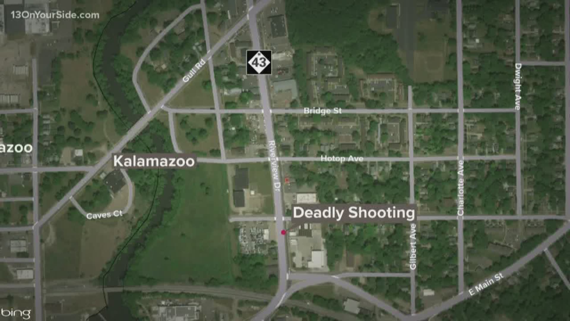 Authorities in Kalamazoo are investigating a shooting that left one person.
